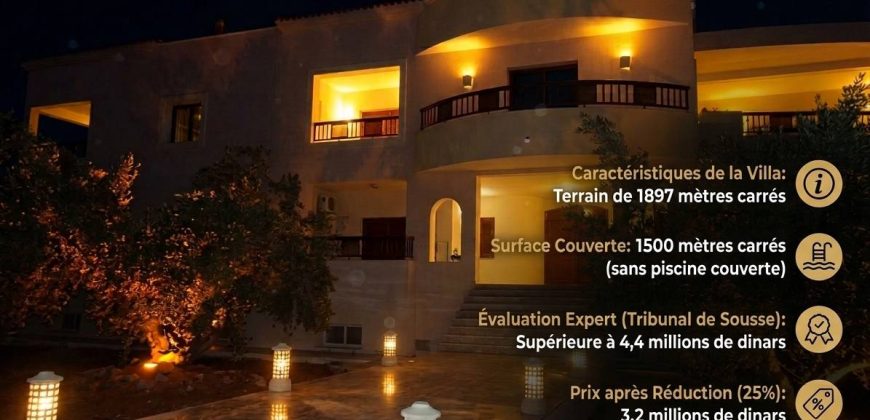 Opportunité Exceptionnelle : Demeure de Prestige à Sousse